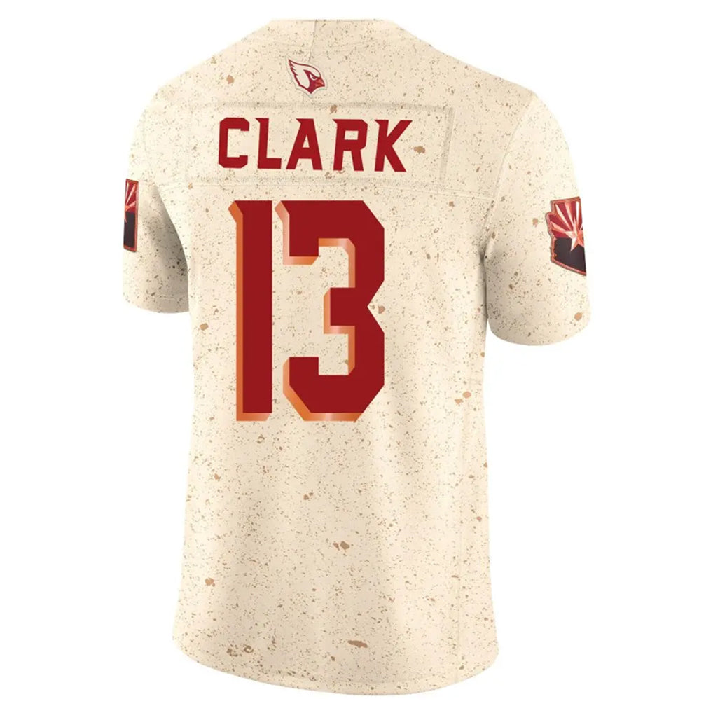 A.Cardinals #13 Kei'Trel Clark Player Cream Rivalries Collection Vapor Limited Home Game BALCE Stitched Jerseys