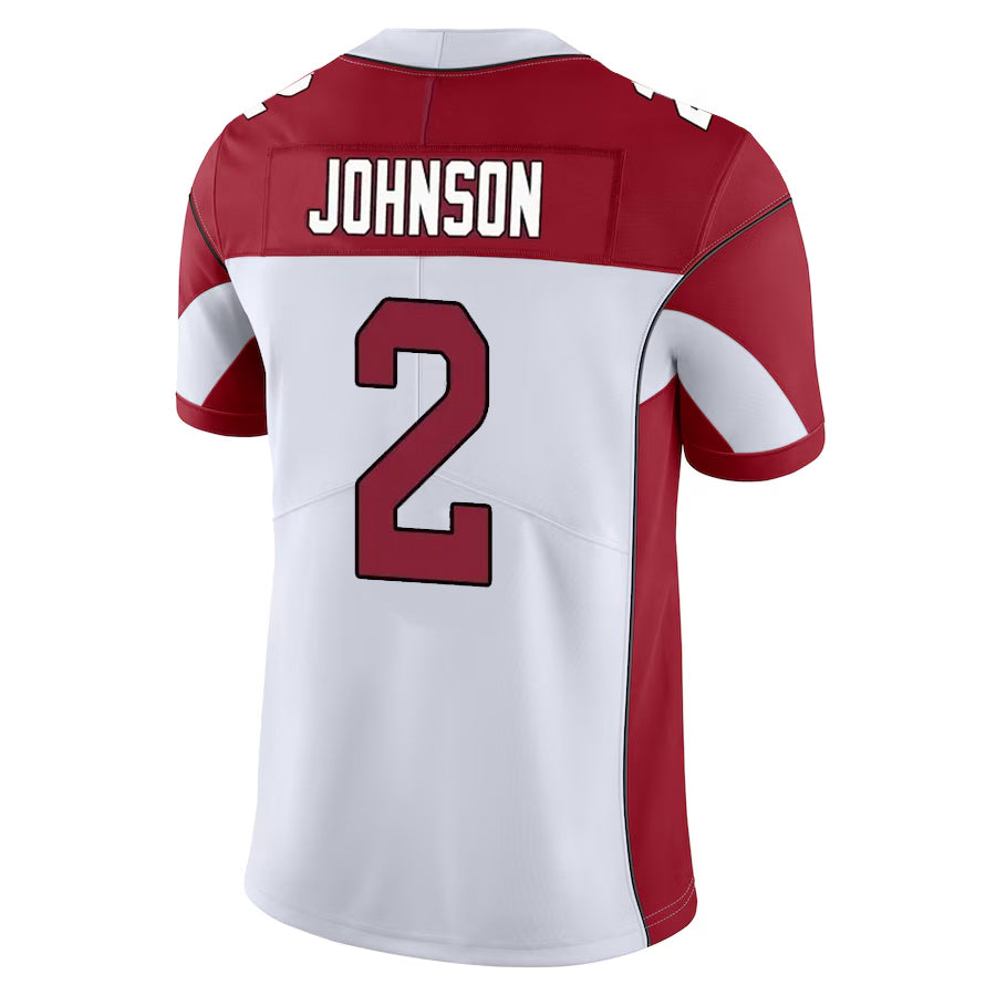 A.Cardinals #2 Will Johnson Player White Vapor Limited Home Game BALCE Stitched Jerseys