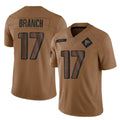 A.Falcons #17 Zachariah Branch Player Brown Salute To Service Limited BALCE Stitched Jerseys