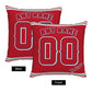 Custom Los Angeles Angels Pillow Decorative Throw Pillow Case - Print Personalized Football Team Fans Name & Number Birthday Gift Football Pillows