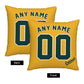 Custom Oakland Athletics Pillow Decorative Throw Pillow Case - Print Personalized Football Team Fans Name & Number Birthday Gift Football Pillows