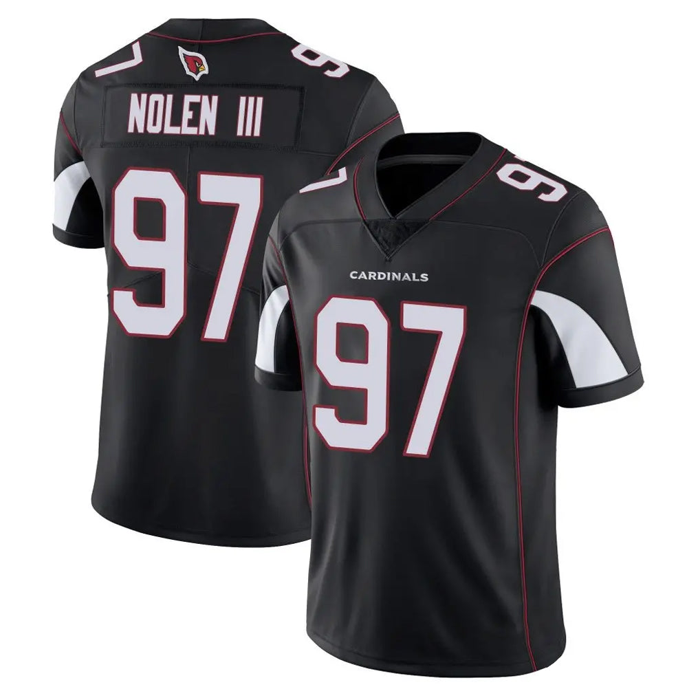A.Cardinals #97 Walter Nolen III Player Black Vapor Limited Home Game BALCE Stitched Jerseys