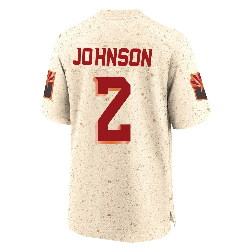 A.Cardinals #2 Will Johnson Player Cream Rivalries Collection Game BALCE Stitched Jerseys