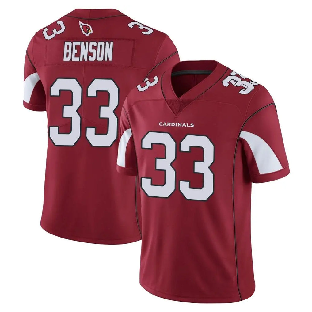 A.Cardinals #33 Trey Benson Player Cardinal Vapor Limited Home Game  BALCE Stitched Jerseys