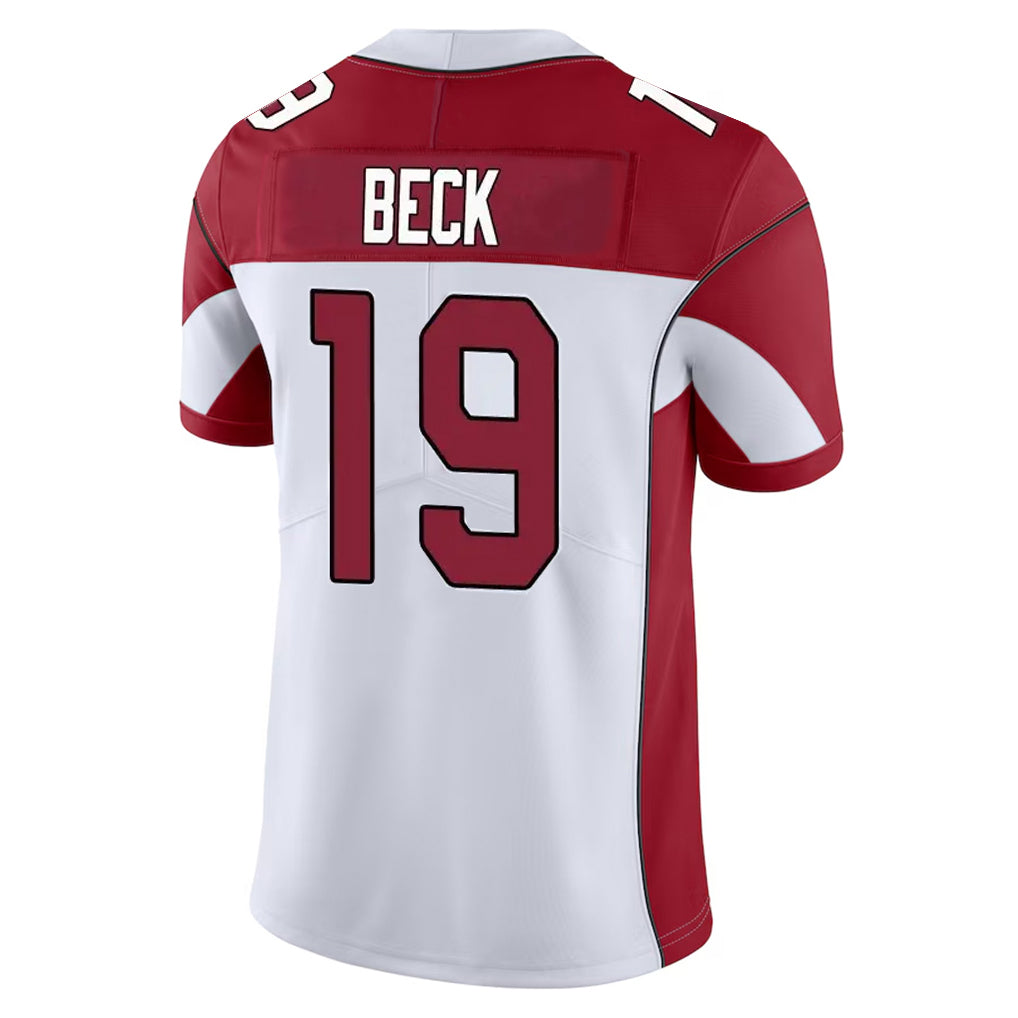 A.Cardinals #19 Carson Beck Player White Vapor Limited Home Game BALCE Stitched Jerseys