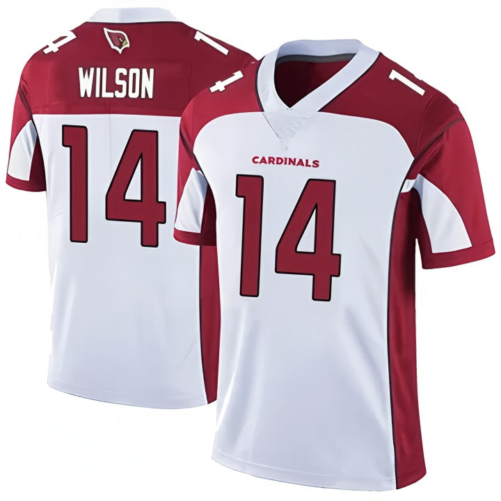 A.Cardinals #14 Michael Wilson Player White Limited Home Game BALCE Stitched Jerseys