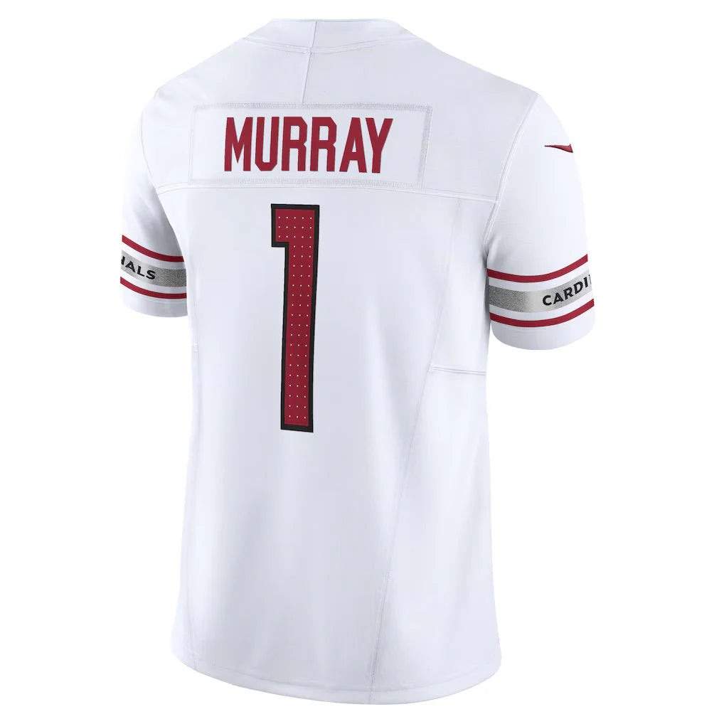 A.Cardinals #1 Kyler Murray Player White Vapor F.U.S.E. Limited Home Game BALCE Stitched Jerseys