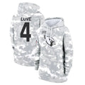 A.Cardinals #4 Jeremiyah Love Player Arctic Camo Salute to Service Hoodies BALCE Stitched Jerseys