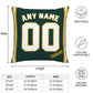 Custom Oakland Athletics Pillow Decorative Throw Pillow Case - Print Personalized Football Team Fans Name & Number Birthday Gift Football Pillows