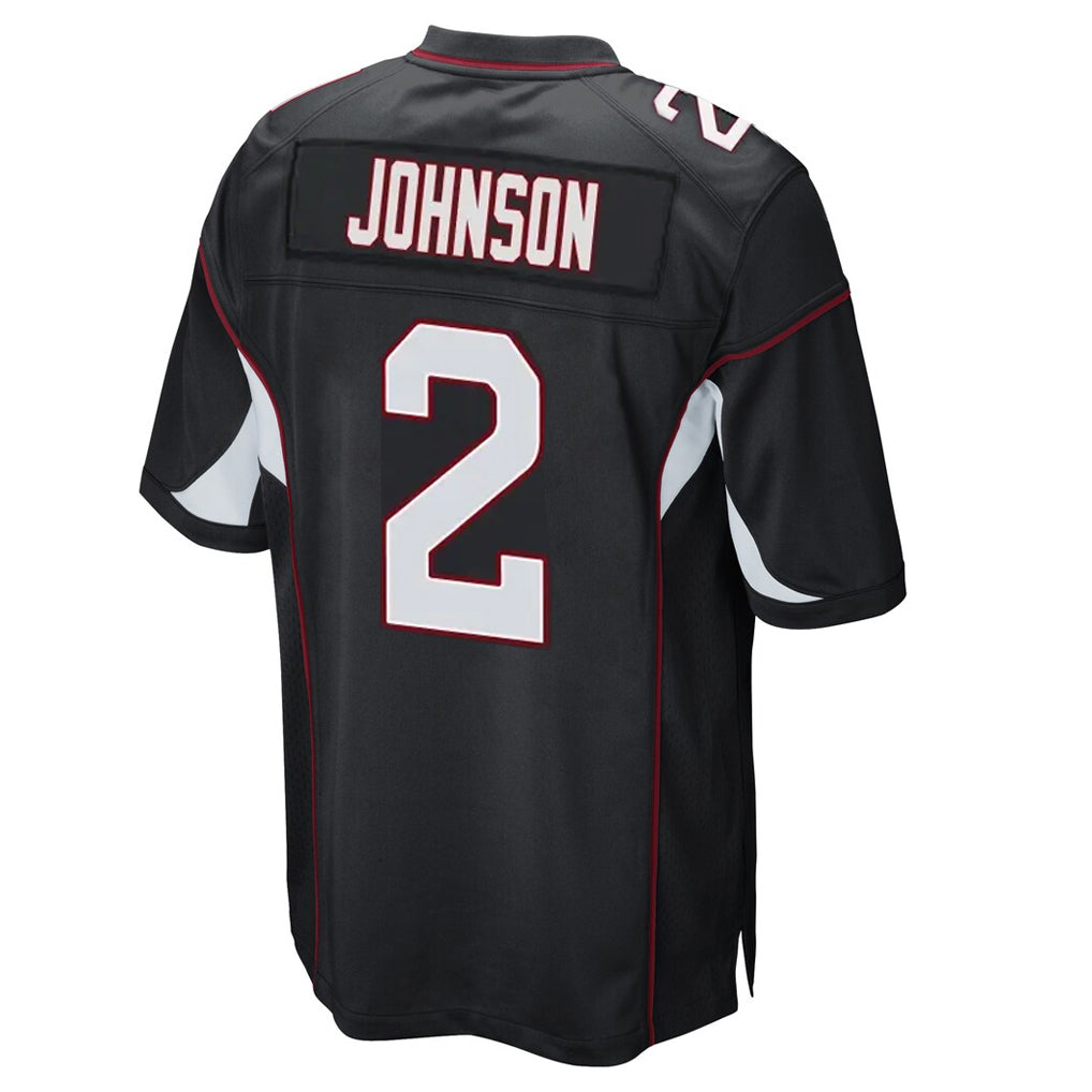 A.Cardinals #2 Will Johnson Player Black Home Game BALCE Stitched Jerseys