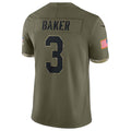 A.Cardinals #3 Budda Baker Player Olive Salute To Service Limited BALCE Stitched Jerseys