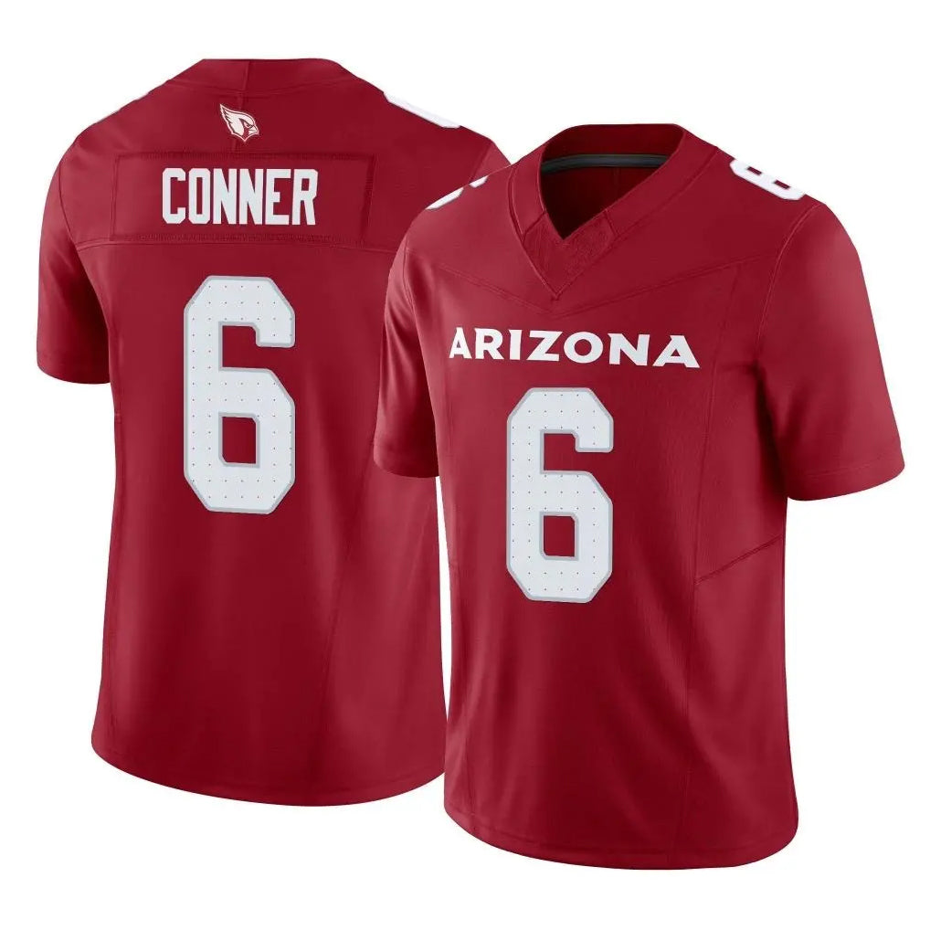 A.Cardinals #6 James Conner Player Cardinal Vapor F.U.S.E. Limited Home Game BALCE Stitched Jerseys