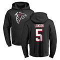 A.Falcons #5 Drake London Player Black Salute to Service Hoodies BALCE Stitched Jerseys