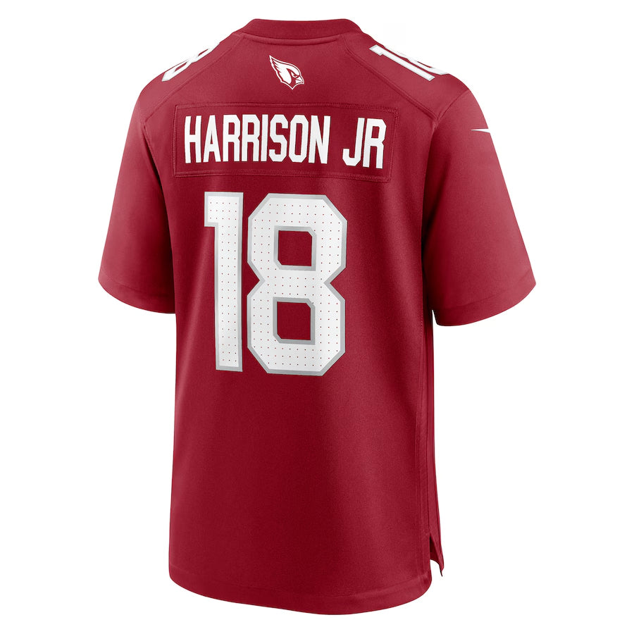 A.Cardinals #18 Marvin Harrison Jr. Player Cardinal Game BALCE Stitched Jerseys