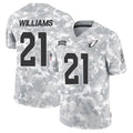 A.Cardinals #21 Garrett Williams Player Camo Salute to Service Limited BALCE Stitched Jerseys