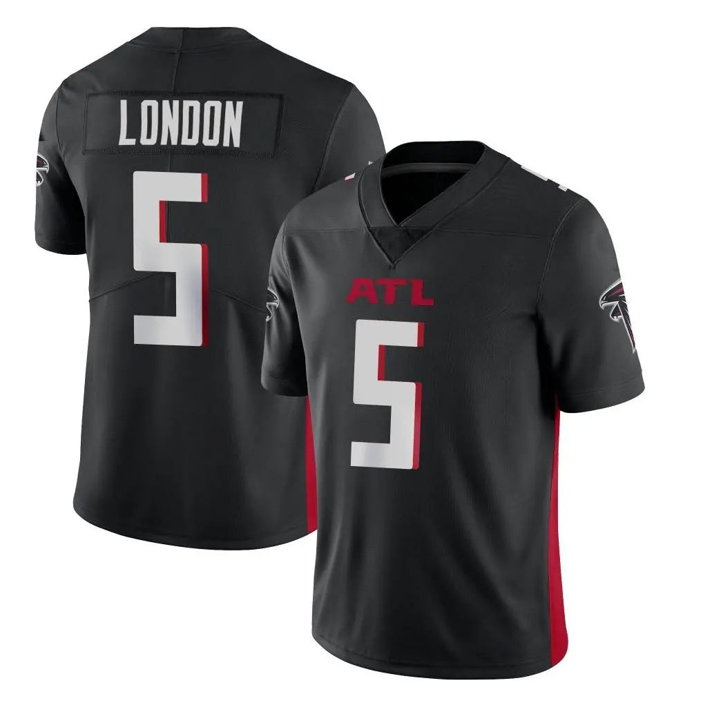 A.Falcons #5 Drake London Player Black Vapor Untouchable Limited Home Game BALCE Stitched Jerseys