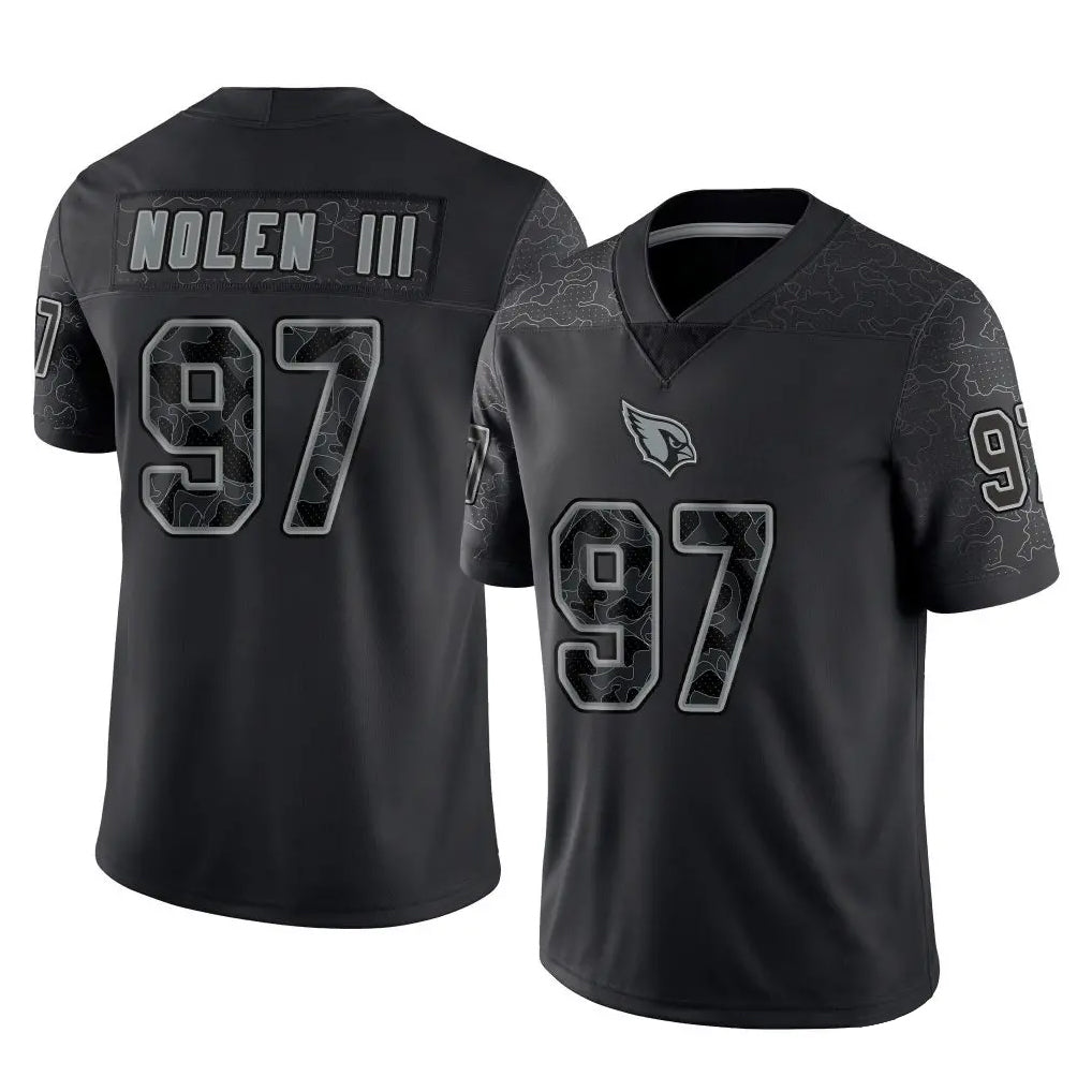 A.Cardinals #97 Walter Nolen III Player Black RFLCTV Limited Home Game BALCE Stitched Jerseys