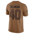 A.Cardinals #40 Pat Tillman Player Brown Salute To Service Limited BALCE Stitched Jerseys