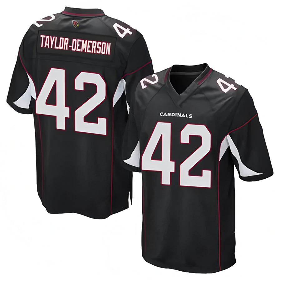 A.Cardinals #42 Dadrion Taylor-Demerson Player Black Game BALCE Stitched Jerseys