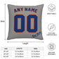 Custom New York Mets Pillow Decorative Throw Pillow Case - Print Personalized Football Team Fans Name & Number Birthday Gift Football Pillows