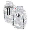 A.Cardinals #11 Larry Fitzgerald Player Arctic Camo Salute to Service Limited Hoodie BALCE Stitched Jerseys