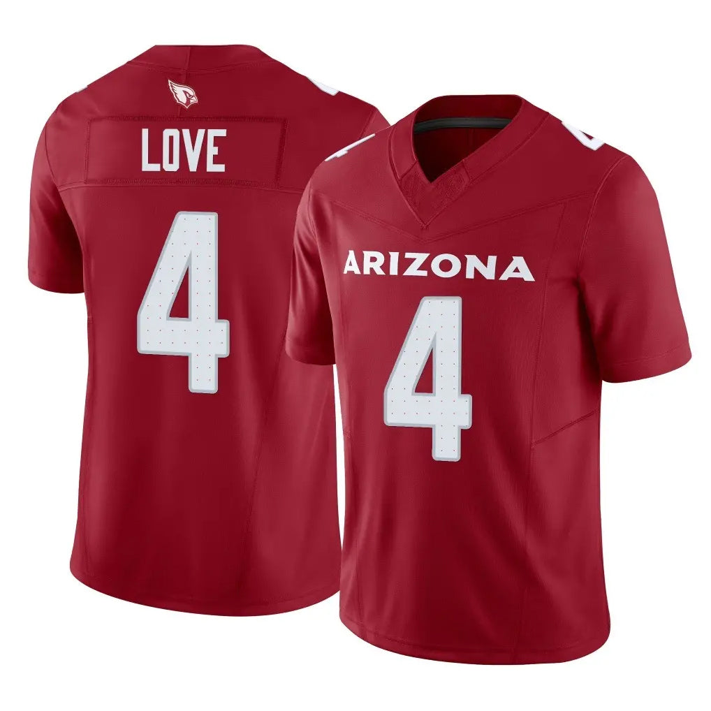 A.Cardinals #4 Jeremiyah Love Player Cardinal Vapor F.U.S.E. Limited Home Game BALCE Stitched Jerseys