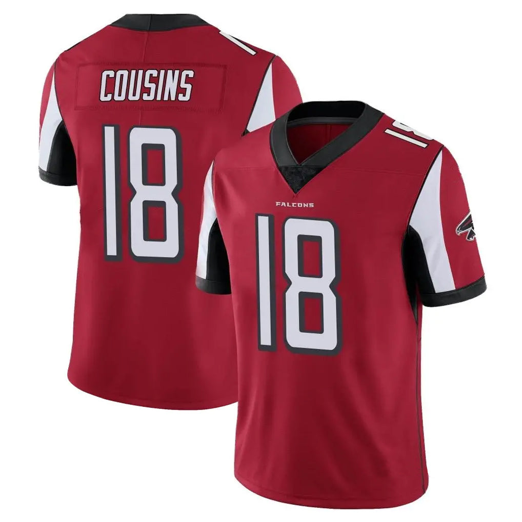 A.Falcons #18 Kirk Cousins Player Red Color Vapor Untouchable Limited Home Game BALCE Stitched Jerseys