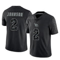 A.Cardinals #2 Will Johnson Player Black RFLCTV Limited Home Game BALCE Stitched Jerseys