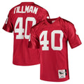 A.Cardinals #40 Pat Tillman Player Red Mitchell & Ness Cardinal Legacy Replica BALCE Stitched Jerseys