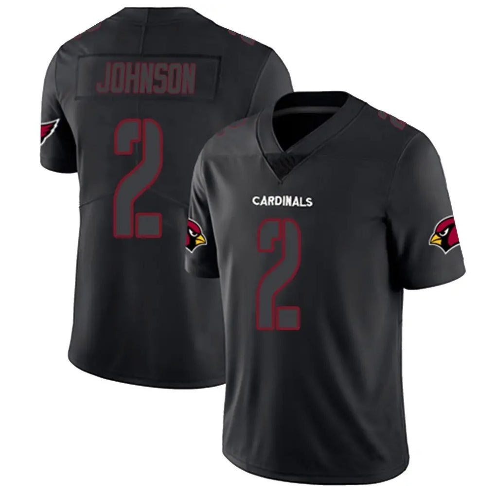 A.Cardinals #2 Will Johnson Player Black Impact Limited Home Game BALCE Stitched Jerseys