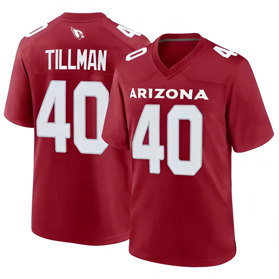 A.Cardinals #40 Pat Tillman Player Cardinal Game Home BALCE Stitched Jerseys