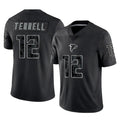 A.Falcons #12 Avieon Terrell Player Black RFLCTV Limited BALCE Stitched Jerseys