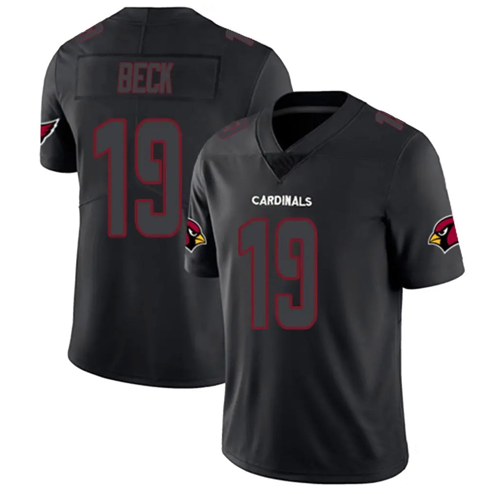 A.Cardinals #19 Carson Beck Player Black Impact Limited Home Game BALCE Stitched Jerseys