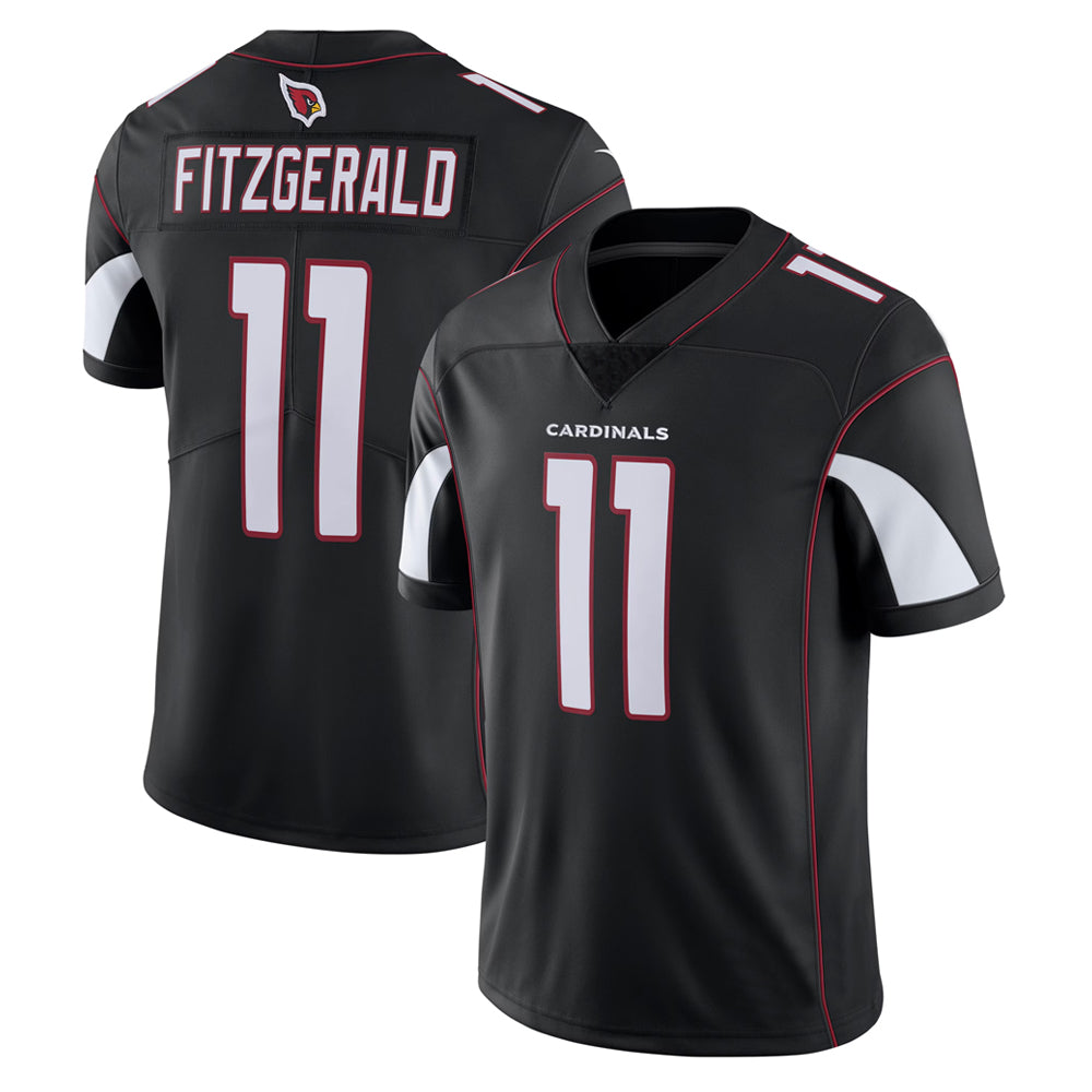 A.Cardinals #11 Larry Fitzgerald Player Black Vapor Limited BALCE Stitched Jerseys