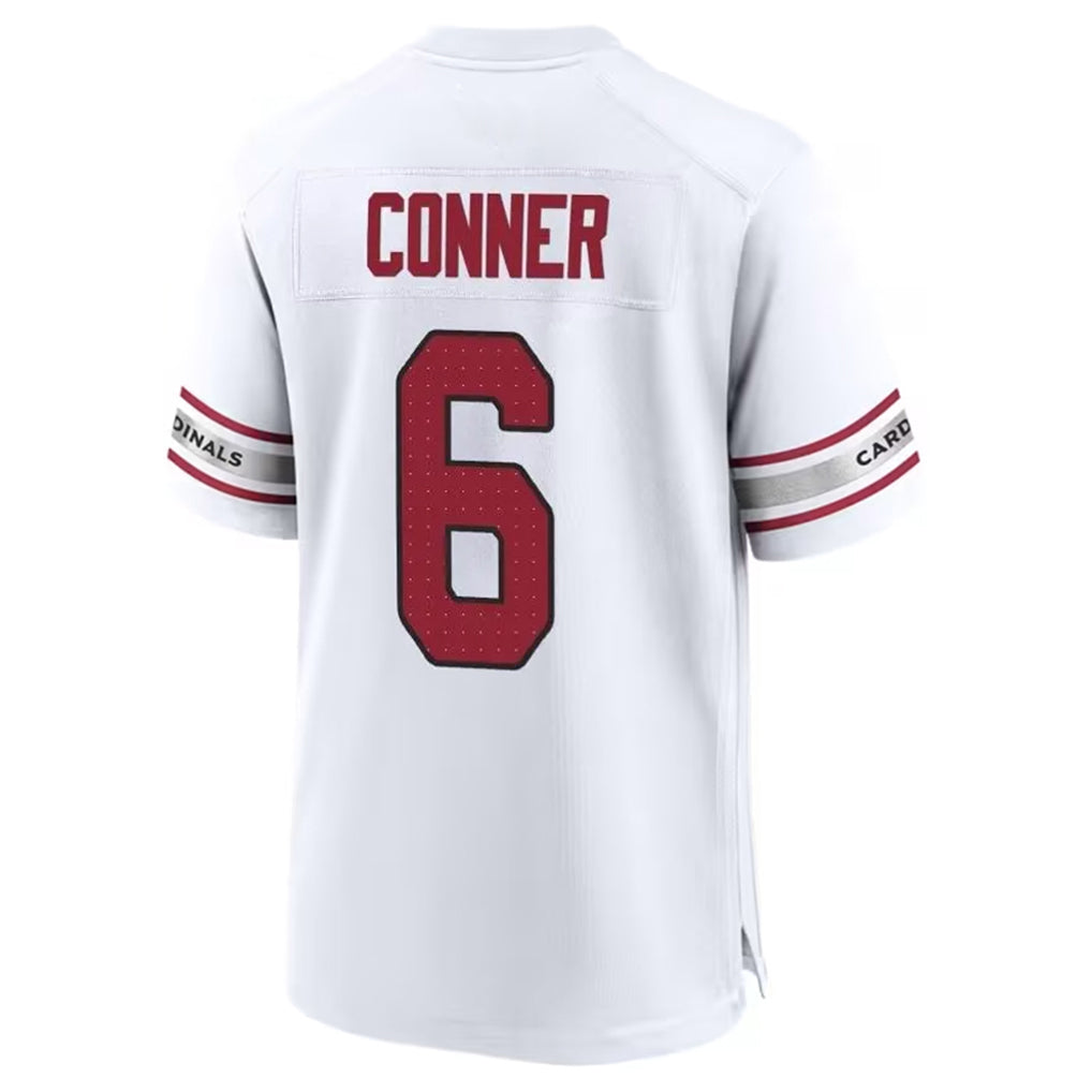 A.Cardinals #6 James Conner Player White Home Game BALCE Stitched Jerseys