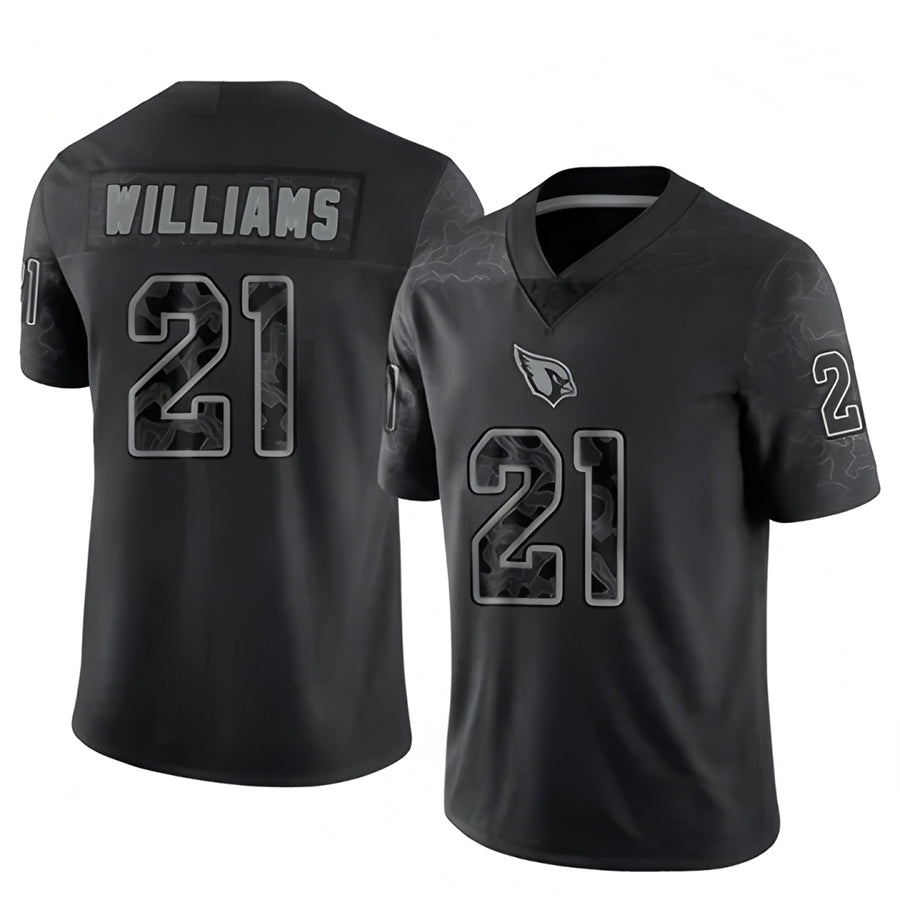 A.Cardinals #21 Garrett Williams Player Black RFLCTV Limited BALCE Stitched Jerseys