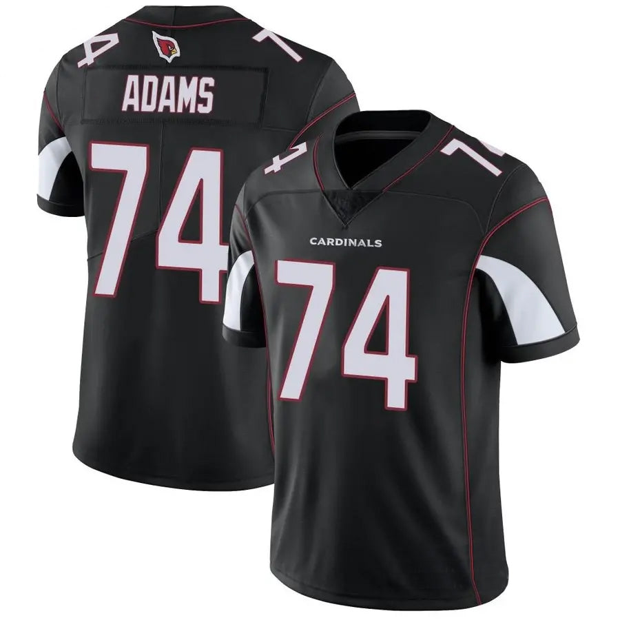 A.Cardinals #74 Isaiah Adams Player Black Vapor Limited BALCE Stitched Jerseys