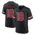A.Cardinals #18 Marvin Harrison Jr. Player Black Alternate Game BALCE Stitched Jerseys