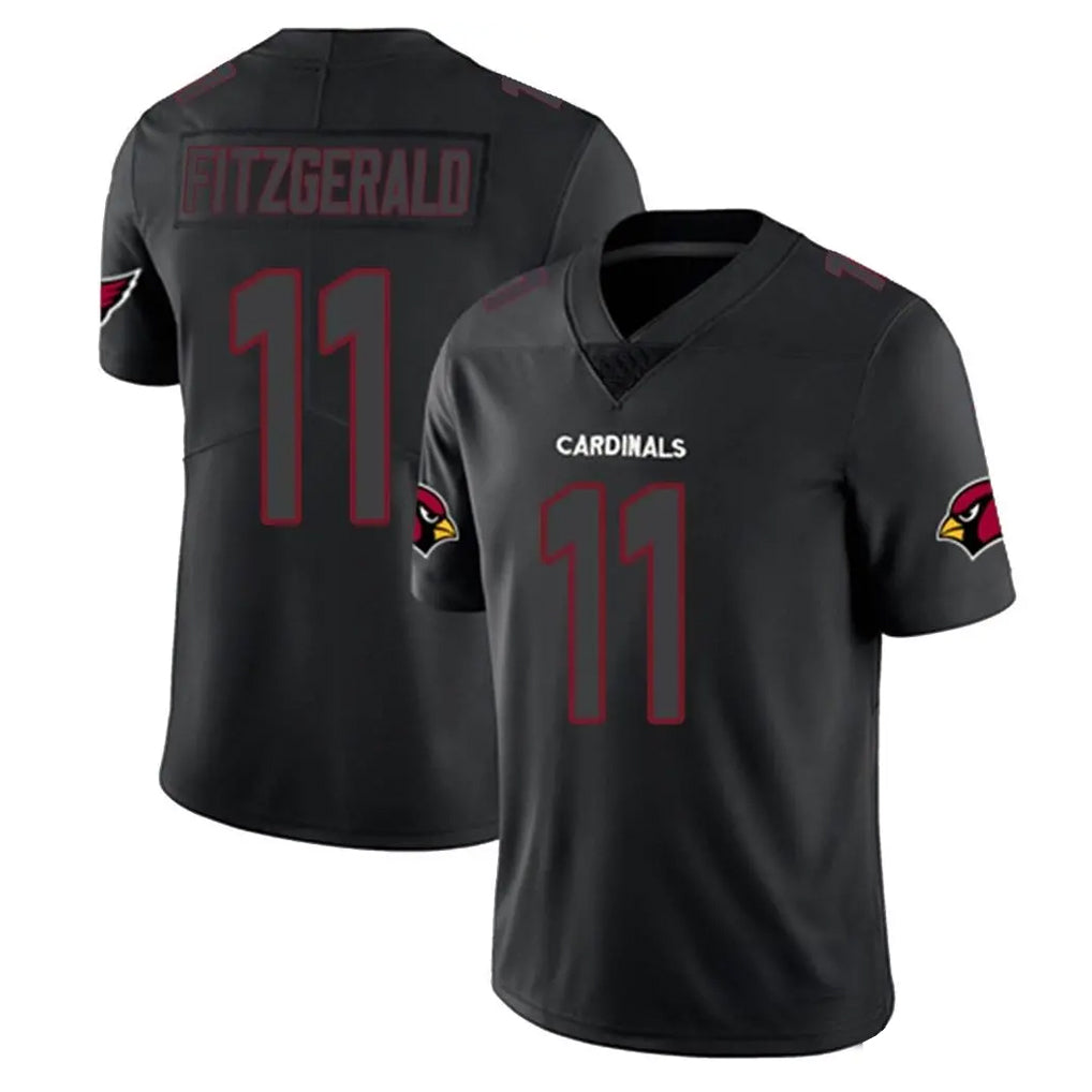 A.Cardinals #11 Larry Fitzgerald Player Black Impact Limited Home Game BALCE Stitched Jerseys