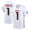 A.Falcons #1 Tua Tagovailoa Player White Home Game BALCE Stitched Jerseys