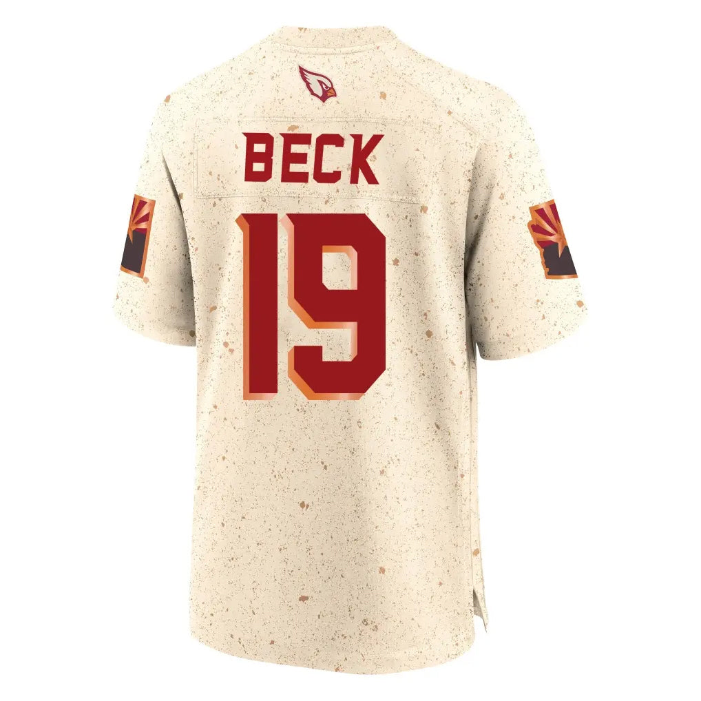 A.Cardinals #19 Carson Beck Player Cream Rivalries Collection Game BALCE Stitched Jerseys