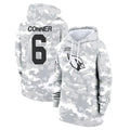 A.Cardinals #6 James Conner Player Camo Salute to Service Hoodies BALCE Stitched Jerseys