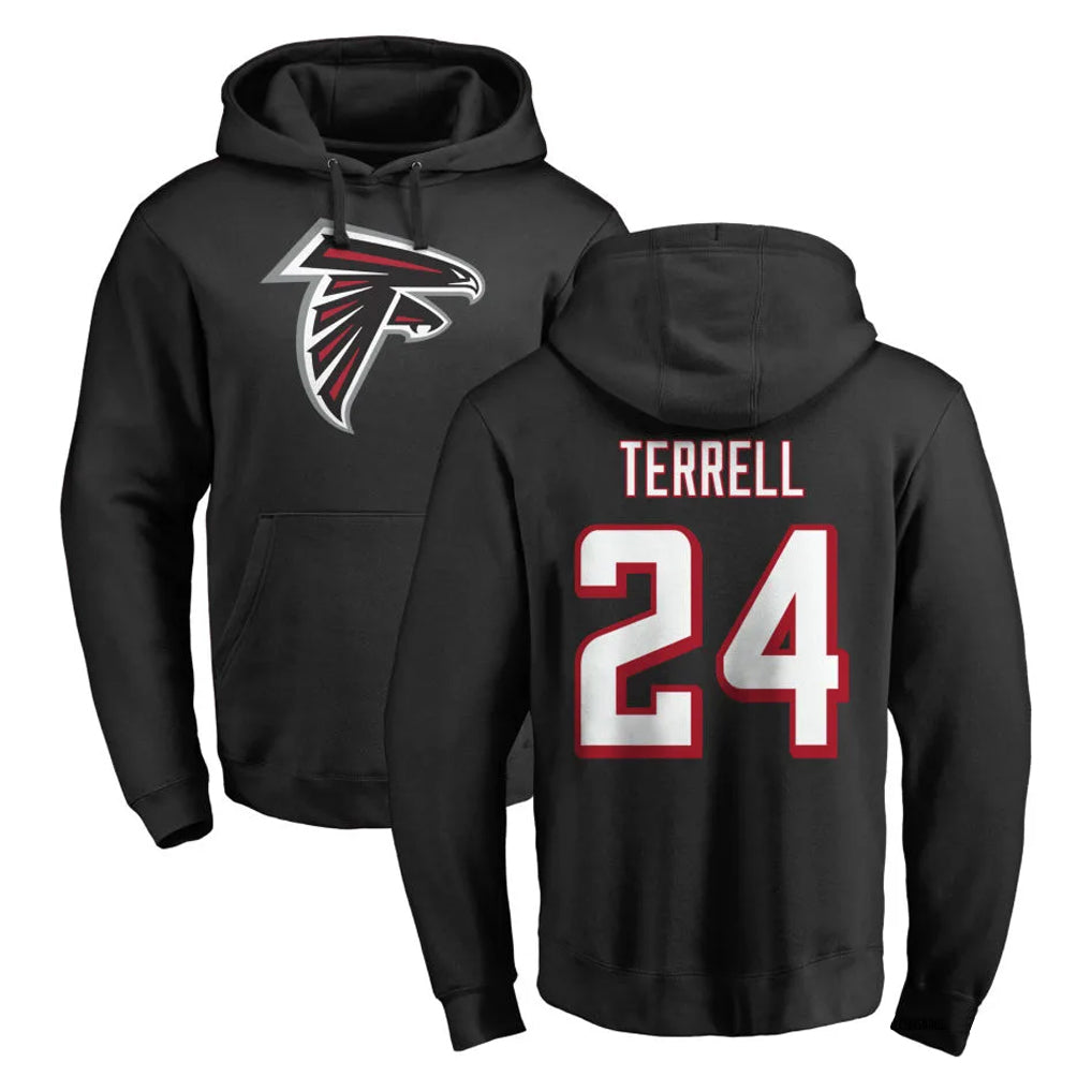 A.Falcons #24 A.J. Terrell Jr. Player Black Salute to Service Hoodies BALCE Stitched Jerseys