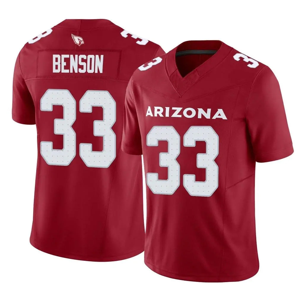 A.Cardinals #33 Trey Benson Player Cardinal Vapor F.U.S.E. Limited Home Game BALCE Stitched Jerseys