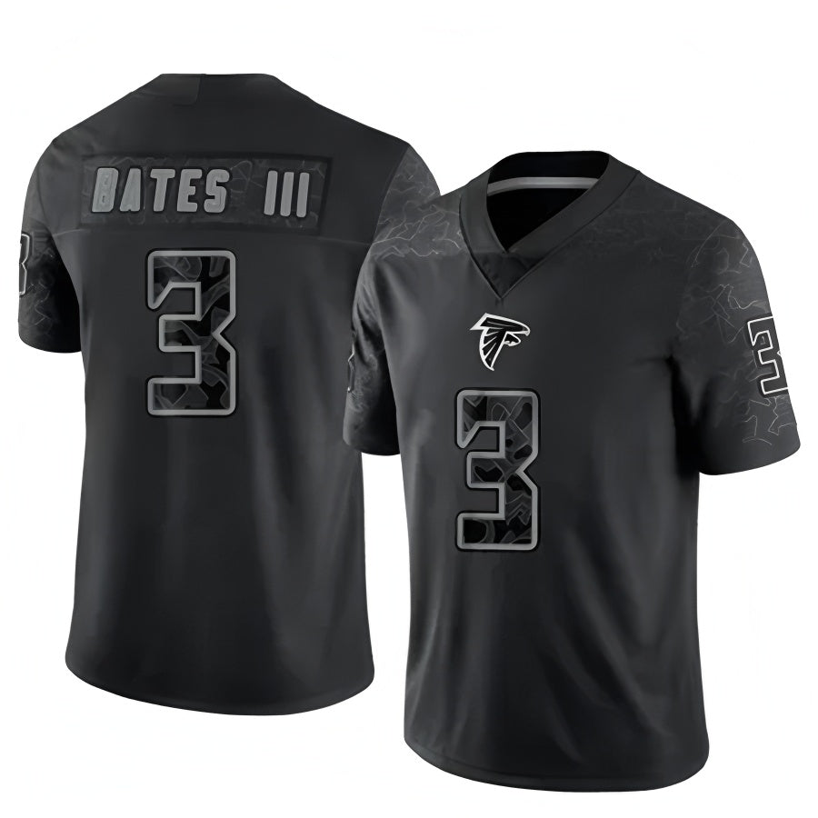A.Falcons #3 Jessie Bates III Player Black RFLCTV Limited BALCE Stitched Jerseys
