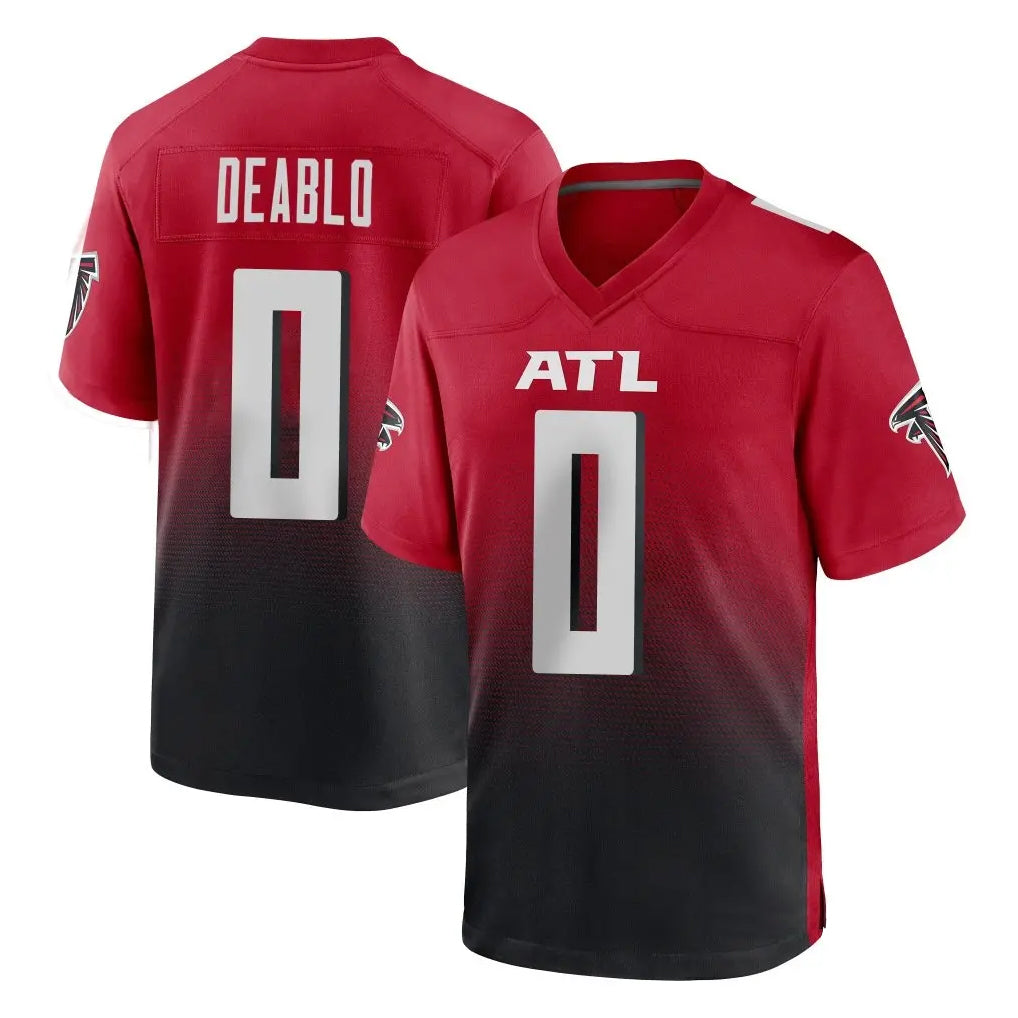 A.Falcons #0 Divine Deablo Player Red Home Game BALCE Stitched Jerseys