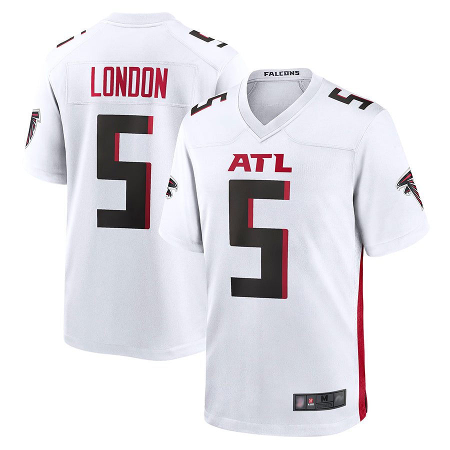 A.Falcons #5 Drake London Player White Game BALCE Stitched Jerseys