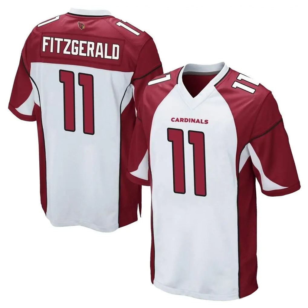 A.Cardinals #11 Larry Fitzgerald Player White Cardinal Home Game BALCE Stitched Jerseys