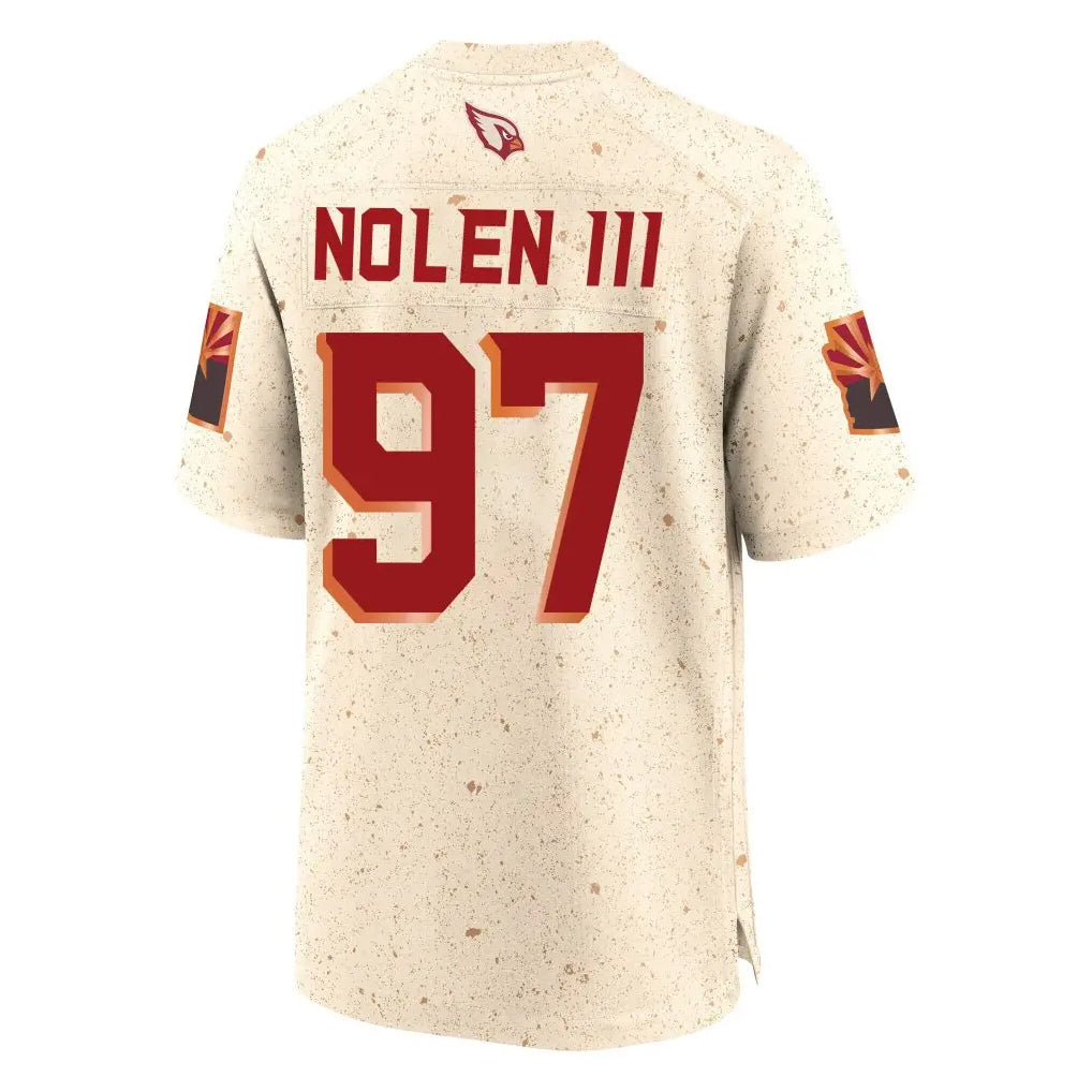 A.Cardinals #97 Walter Nolen III Player Cream Rivalries Collection Game BALCE Stitched Jerseys