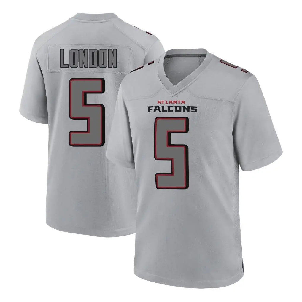 A.Falcons #5 Drake London Player Gray Fashion Home Game BALCE Stitched Jerseys